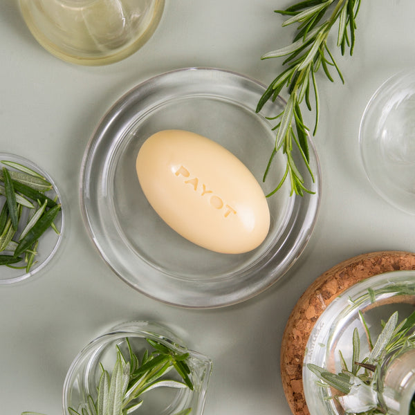 Nourishing face & body massage bar with rosemary essential oil